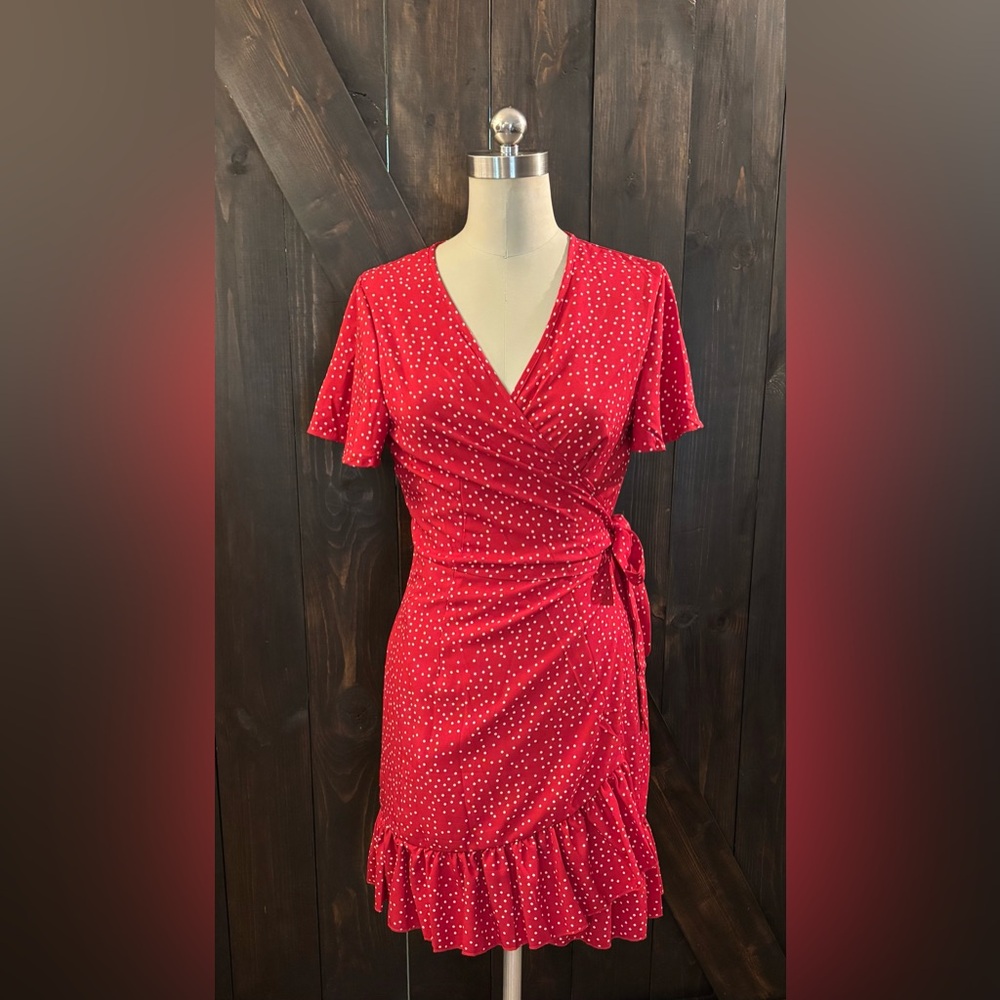 Polka Dot Wrap Dress
